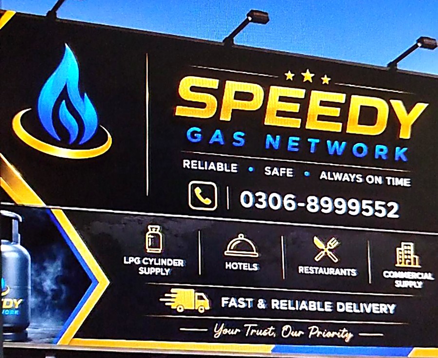Speedy Gas Network billboard advertisement